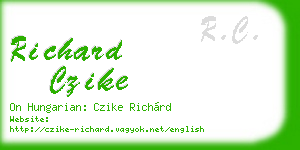 richard czike business card